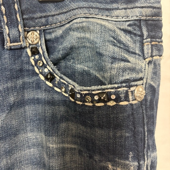 Miss Me Easy Boot women's stretch jeans with embellished pockets - Picture 4 of 13